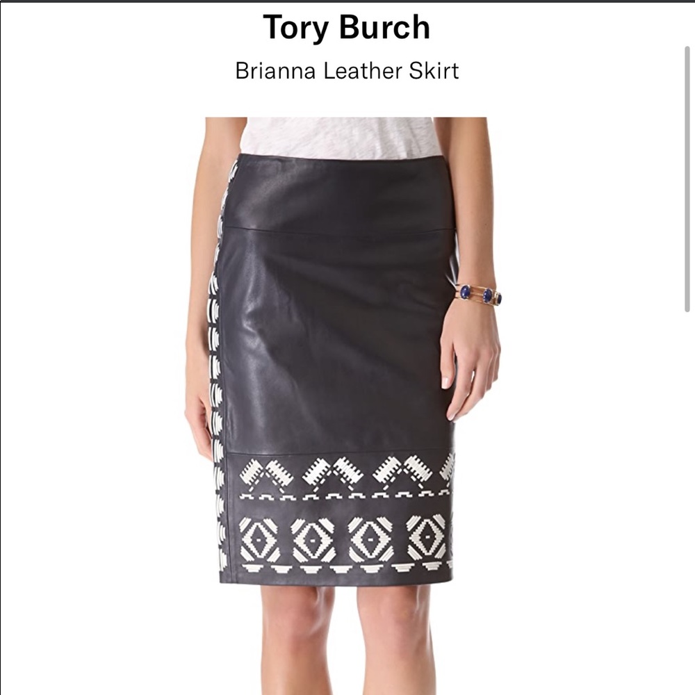 Tory Burch Brianna leather skirt
